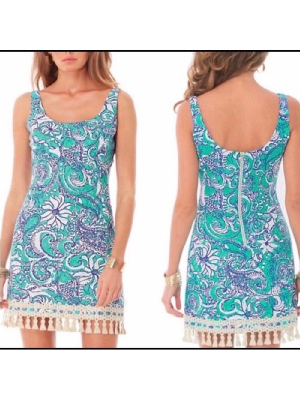 Lilly Pulitzer Eaton shift dress in Montauk sea foam green, size 6, gently worn